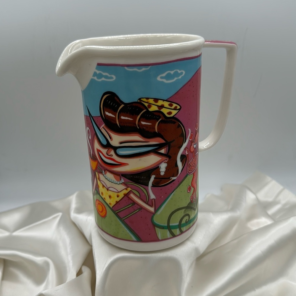 Martin Ansola Bohere for Chaleur, Multicolored Paris Eiffel FUN! Pitcher